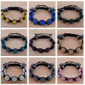 Colorful Shamballa Beads Wholesale Bracelet Weaved Design